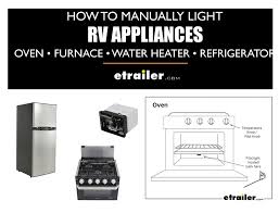 How To Manually Light An Rv Oven Furnace Water Heater Or Refrigerator Rv Water Heater Rv Appliances