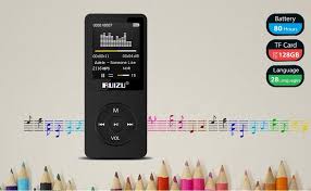 Mp3 Player Ruizu X02 Ultra Slim Music Player With Fm Radio Voice Recorder Video Play Text Reading 80 Hours Playback And Expandable Up To 128 Gb