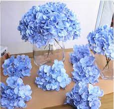 Artificial Big Hydrangea Flower For Diy Wedding Decor Flower Decorations Silk Hydrangeas Fake Flower Arrangements