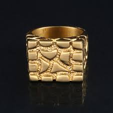 Buy it now +c $45.92 shipping. Men S Nugget Square 14k Gold Filled Pinky Ring Sizes 7 10 44four Us