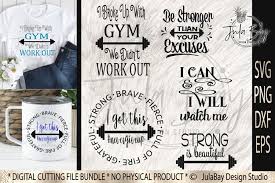 Workout Svg Bundle Fitness Svg Weight Lifting Bundle Svg 1136780 Cut Files Design Bundles
