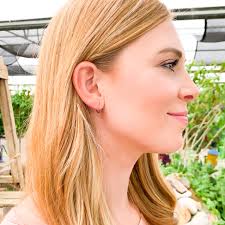 Small Hammered Hoop Earrings, Sterling Silver 12mm