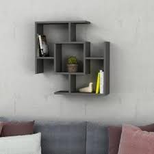 Ada Home Decor Warel Anthracite Modern Wall Shelf Dcrw2377 The Home Depot Modern Wall Shelf Wall Shelves Unique Wall Shelves