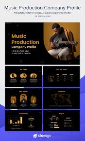 Promote Your Music Production Company With This Company Profile Presentation Download It Now A In 2020 Company Profile Presentation Company Profile Production Company