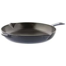 Staub Cast Iron 12 Inch Fry Pan Dark Blue In 2020 Enameled Cast Iron Cookware Staub Cookware Oven Safe