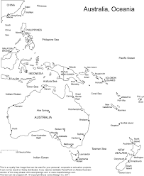 Royalty Free Blank Printable Map Coloring Page Of Australia And Oceania Freeprintable F Free Printable World Map Printable Maps Geography Map