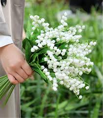 Bridal bouquet with calla lilies & star of bethlehem | globalrose.com. Amazon Com Skyseen 12pcs Artificial Lily Of The Valley Stems Convallaria Majalis Flower For Wedding Bouquet Home Kitchen