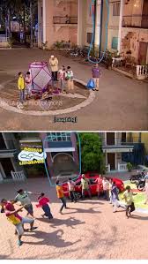 Architecture of gokuldham society. Earlier this part of the building  connecting C wing and Jetha-Taraak wing was just a normal cemented beam  structure. Later after renovation, they converted it into entrance to