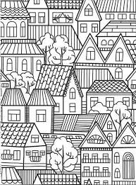 maison imprimable photos pour adultes haus house adultcoloring coloring abstrakte malerei en 2020 coloriage maison dessin elephant image a colorier
