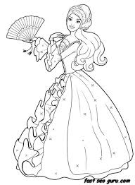 You can download and print out the coloring pages for kids barbies ball gown from our website. Princess Dress Coloring Pages Coloring And Drawing