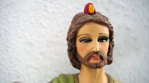 Saint Peter Hand Made Sculpture Stock Photo