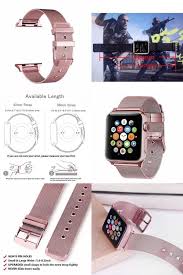 Owners of watches with the integrated bracelet or unique lug design attachment were restricted to original watch bands or please find the watch band manufacturer. Pin On Apple Watch Bands Rose Gold