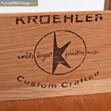 New standout pieces added daily. Triple Dresser Credenza By Kroehler Danish Moder Walnut