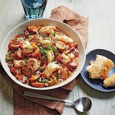 Andouille Sausage Jambalaya With Shrimp Rezept Rezeptideen Jambalaya Essensrezepte