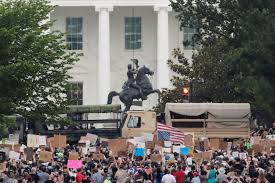 Protests began after george floyd, a black man, died after minneapolis police officer derek chauvin kneeled on his neck for nearly nine minutes while in addition to floyd, the protests called for justice based on other deaths of black americans at the hands of police officers, like breonna taylor, a. Thousands Return To Protest George Floyd S Death Near White House Pbs Newshour