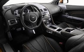 Aston Martin V12 Zagato Black Leather Interior