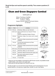 Transcending beyond the immediate, and finding inspiration in culture, community and place. Primary 6 English Mock Examinations Paper 2 Sap Education