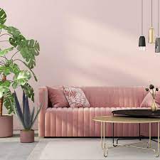 Un salon en gris et blanc, c'est chic! Deco Rose 5 Tendances Pour Adoucir Votre Interieur