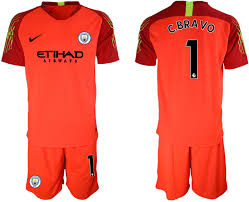 Manchester city jerseys & gear come in a range of styles and sizes at dick's sporting goods. 2018 19 Manchester City 1 C Bravo Red Goalkeeper Soccer Jersey