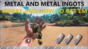 Ark Survival Evolved Ps4 How To Get Metal And Metal Ingots Youtube