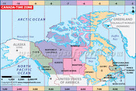 Detailed Canada Timezone Time Zone 5h Time Zone Baffin
