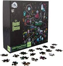 Turn right and look at the tapestry hanging on the left side of the door. Amazon Com Disney Parks Exclusive Jigsaw Puzzle The Haunted Mansion 1000 Pieces Toys Games