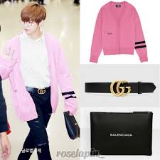 Airportfashion Idol Kangdaniel Pick Vvv Pinkcardigan Gucci Leatherbelt Balenciaga Idolpick Wa Fashion Fashion Makeup Airport Style
