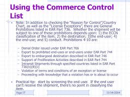 Ppt Export Controls Classifying Items Powerpoint