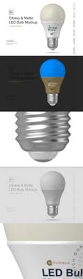 Glossy Matte Led Bulb Mockup In 2020 Led Bulb Bulb Light And Shadow