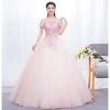 Eva lendel 2017 bridal sleeves deep v neck heavily embellished bodice romantic pretty pink color a line wedding dress keyhole back royal. 1
