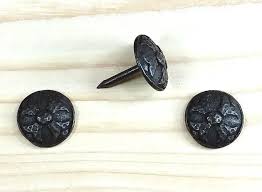 Square, raised pyramid clavos, by acorn mfg. 3 4 Diameter With Irregular Round Shape Adds An Older Period Look Protrudes 3 16 Nail Length Approx 3 4 Long Oil Rubbed Bronze Old World Style Steel Nails