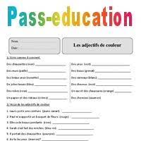 Voici un petit récapitulatif des activités sur les adjectifs proposées sur le blog nous sommes deux à construire et alimenter ce blog : Adjectifs De Couleur Cm2 Exercices Corriges Orthographe Cycle 3