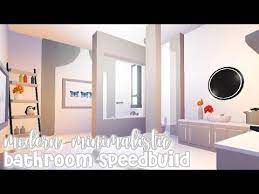 And if you need some way to brighten up a cramped space, one of the easiest modern bathroom decorating ideas is to simply arrange plenty of plants around the space. Modern Minimalistic Futuristic House Bathroom Speed Build Roblox Adopt Me Youtube Futuristic House House Bathroom Home Roblox