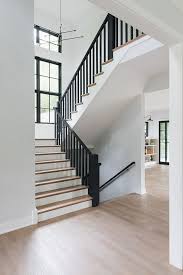 Stair railing sample designs, codes for wooden staircase in 2d or creative and more about deck railing ideas. Good Photographs Modern Farmhouse Stairs Tips Country Chic Living S Come Quite A Distance Since Eva Gabor Landed In 2021 House Staircase Modern Staircase House Stairs