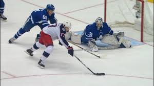 .mcelhinney over frederik andersen when the maple leafs visited andersen's former team. Frederik Andersen Robs Boone Jenner In Career High 54 Save Night Youtube