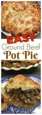 Easy Ground Beef Pot Pie Recipe Recipe Beef Pot Pie Recipe Beef Pot Pies Beef Pie Recipe