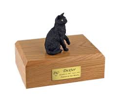One popular options for cats is cremation. Short Hair Black Cat Figurine Pet Cremation Urn 623