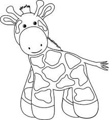 Baby Blanket Clipart Black And White Giraffe Clipart Image Cartoon Baby Giraffe Giraffe Baby Giraffe Coloring Books