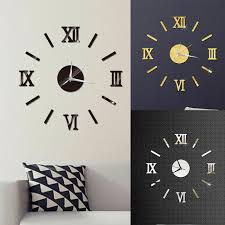 Maybe you would like to learn more about one of these? Jam Dinding Besar Diy Modern 3d Stiker Permukaan Cermin Dekorasi Rumah Seni Jam Dinding Raksasa Jam Dengan Angka Romawi Jam Besar Wall Clocks Aliexpress