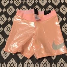 Rose gold sneakers for girls. Nike Shorts Womens Nike Pro Shorts In Mettalic Rosegold 3 Poshmark