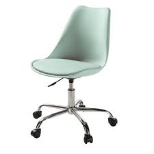 Silla De Escritorio Con Ruedas Verde Bristol Maisons Du Monde Bureaustoel Stoel Wieltjes Groen Bureau