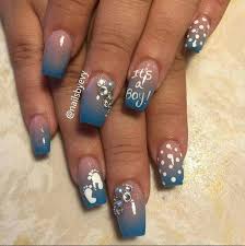 Its A Boy Nail Art Baby Nails Baby Shower Nails Baby Shower Nails Boy