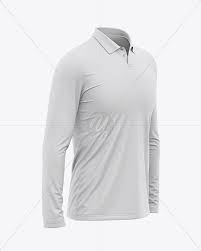 Download Men S Long Sleeve Polo Shirt Front Half Side View In Apparel Mockups On Yellow Images Object Mockups