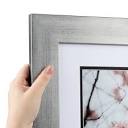 12x35 Muted Cold Silver poster frame