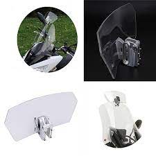 Universal Adjustable Clip On Windshield Windscreen Extension Spoiler Wind Deflector Motorcycle For Kawasaki Hond Motorcycle Accessories Accessories Windshield