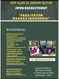 Loker jogja id adalah portal informasi lowongan kerja jogja terbaru. Lowongan Kerja Fasilitator Bahasa Indonesia Di Smp Alam Al Ghifari Blitar Info Blitar