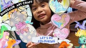 9 Let's Do Dinosaur Colouring Art Craft