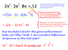 Is the first term a monomial times itself? Factoring Polynomials Final Steemit