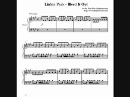 One of the band's goals on this record was to enjoy it. Linkin Park Bleed It Out Piano Sheet Music Video Dailymotion