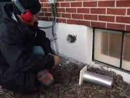 Dryer Vent Installation Through Block Wall Youtube